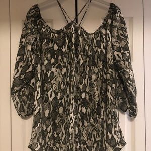 Snake print top- worn once